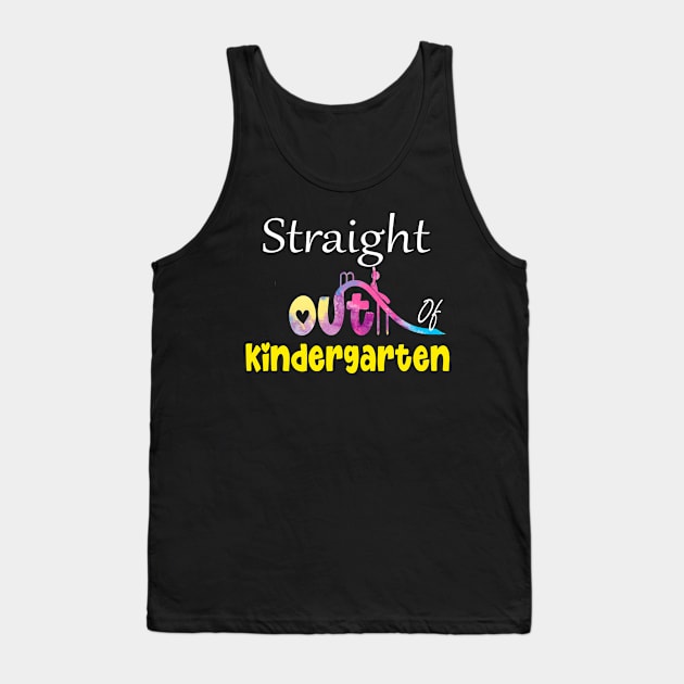 Kids Peace Out Kindergarten Class 2022 T-Shirt - Graduation Last Day of School Tank Top by DODG99